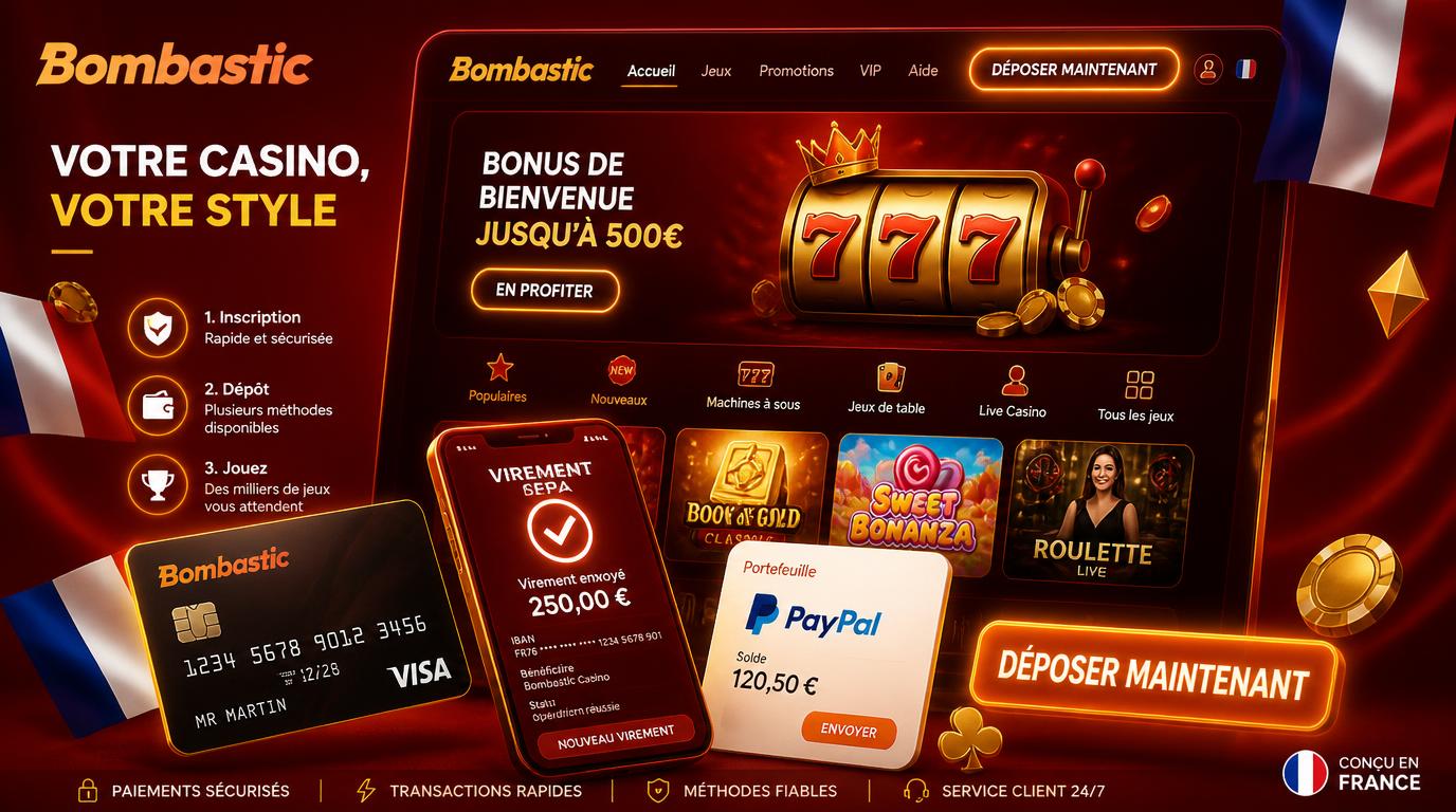 Interface de paiement casino en France incluant carte bancaire, wallet, virement