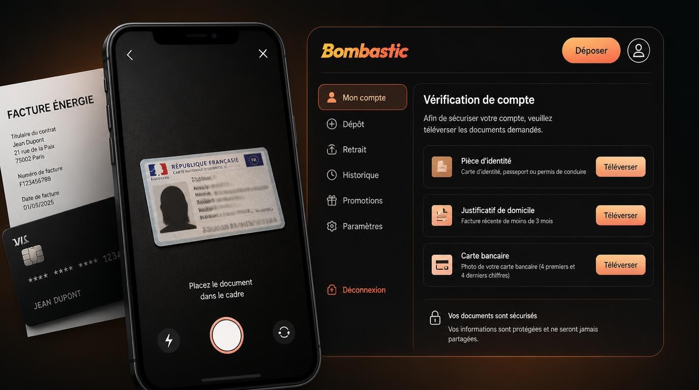 Téléversement des documents KYC via mobile rapidement